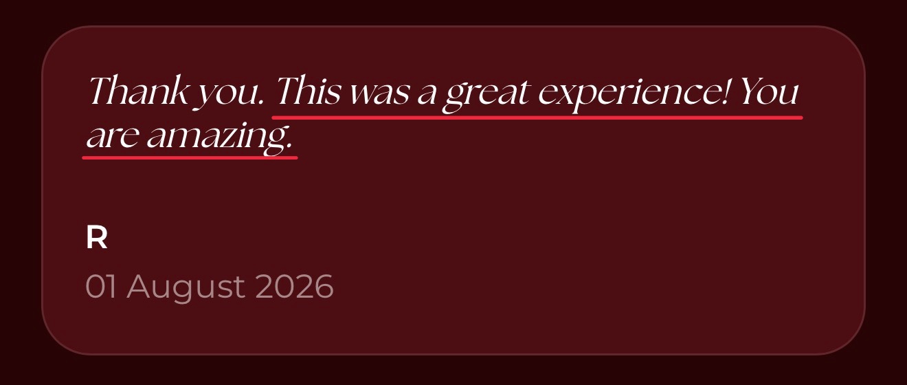 Message from a client