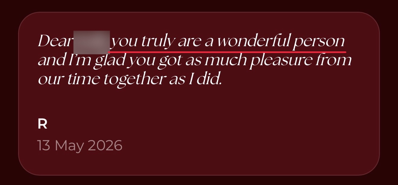 Message from a client