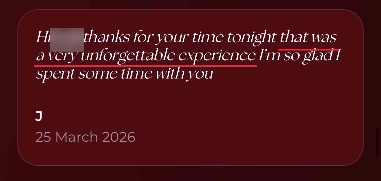 Message from a client