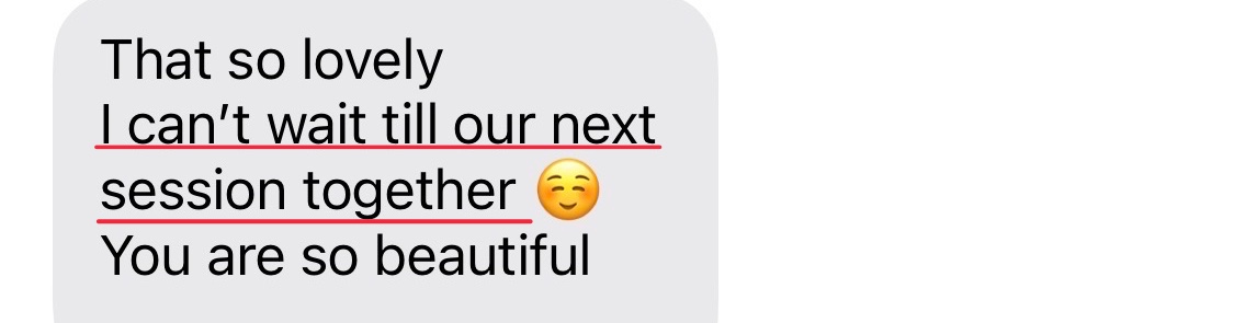 Message from a client